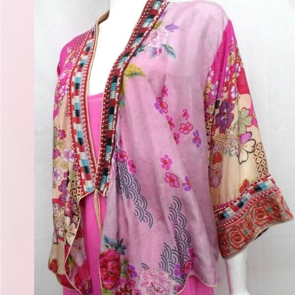 Johnny Was Women’s Silk Yama Lisa Kimono XL - Picture 3 of 14